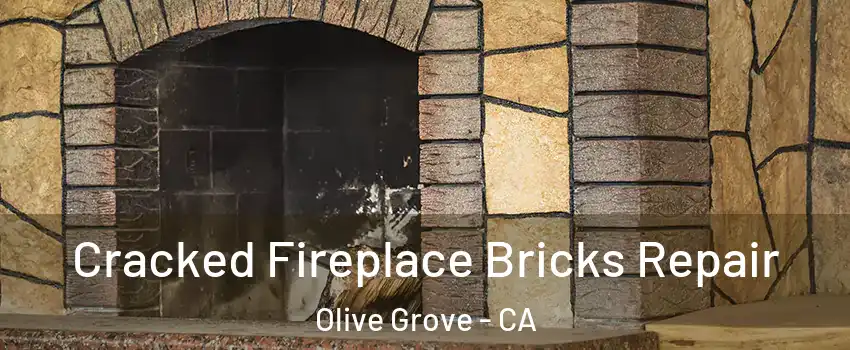 Cracked Fireplace Bricks Repair Olive Grove - CA