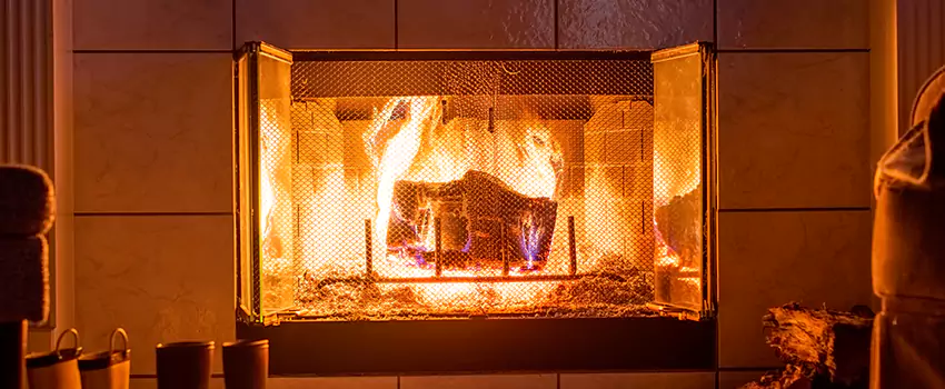 Mendota Hearth Landscape Fireplace Installation in Guasti Park, California