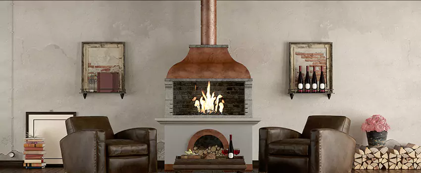 Thelin Hearth Products Providence Pellet Insert Fireplace Installation in Guasti Park, CA