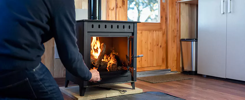 Open Hearth Wood Fireplace Installation in Guasti Park, CA