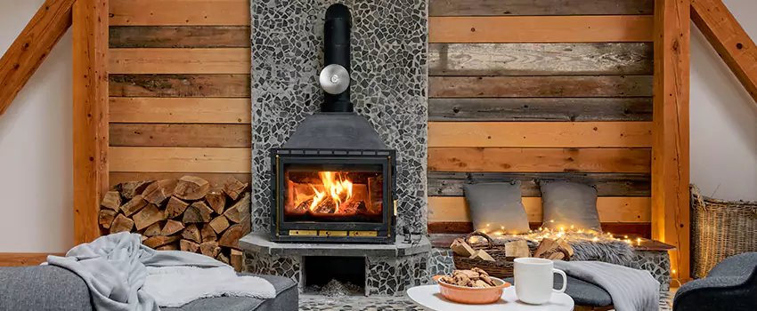 Thelin Hearth Products Direct Vent Gas Stove Fireplace Inspection in Guasti Park, California